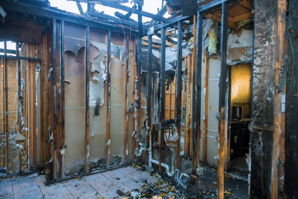 Professional Fire Damage Removal technician working in Chester, PA